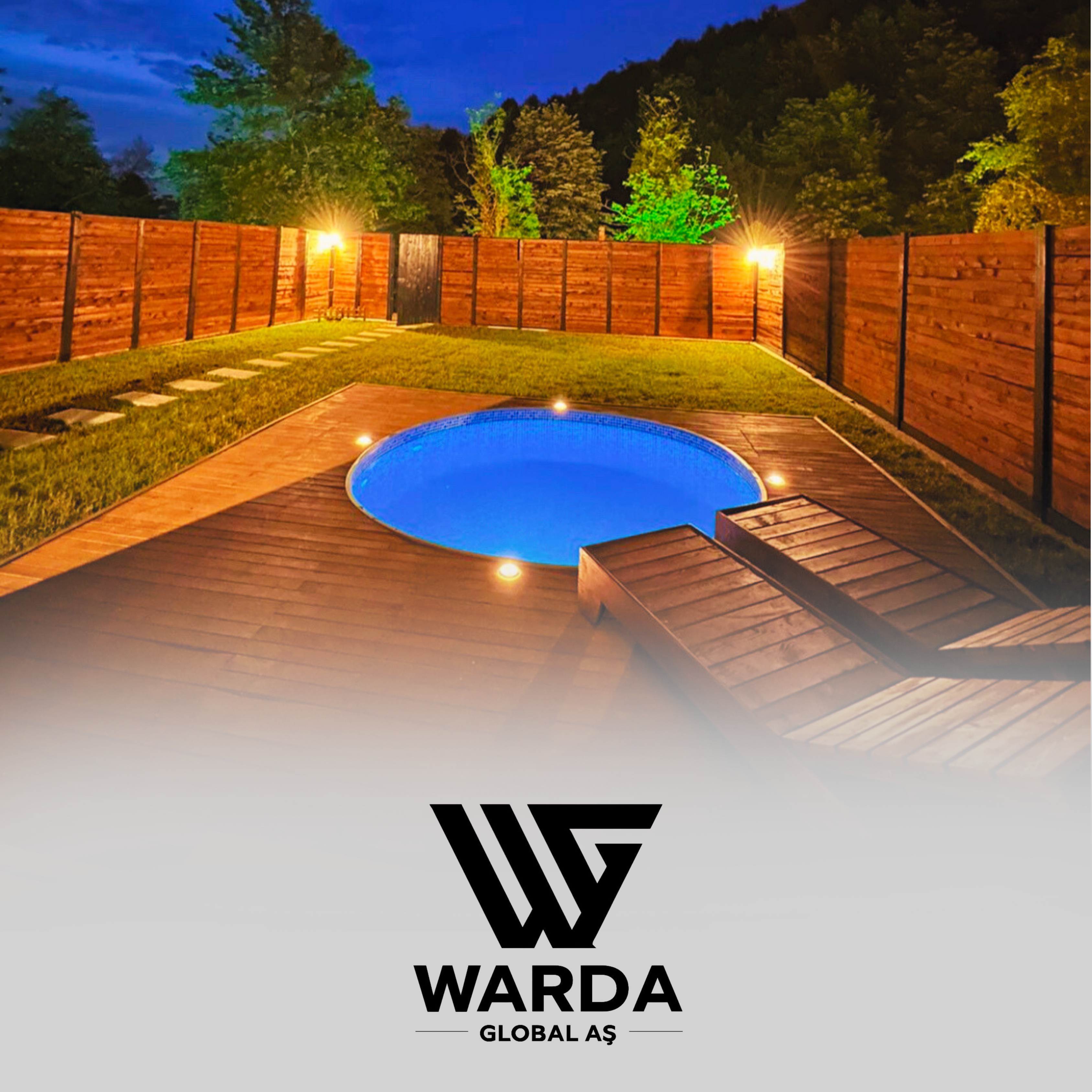 Havuzlu Bungalov Bahçe